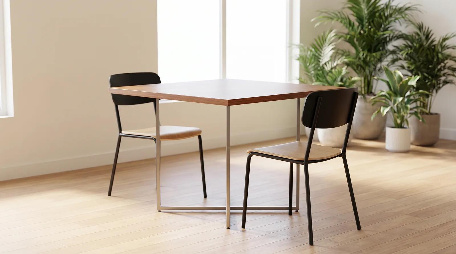 40” x 40” Square Table Ref. DIP72.10 from ETTES Office Furniture