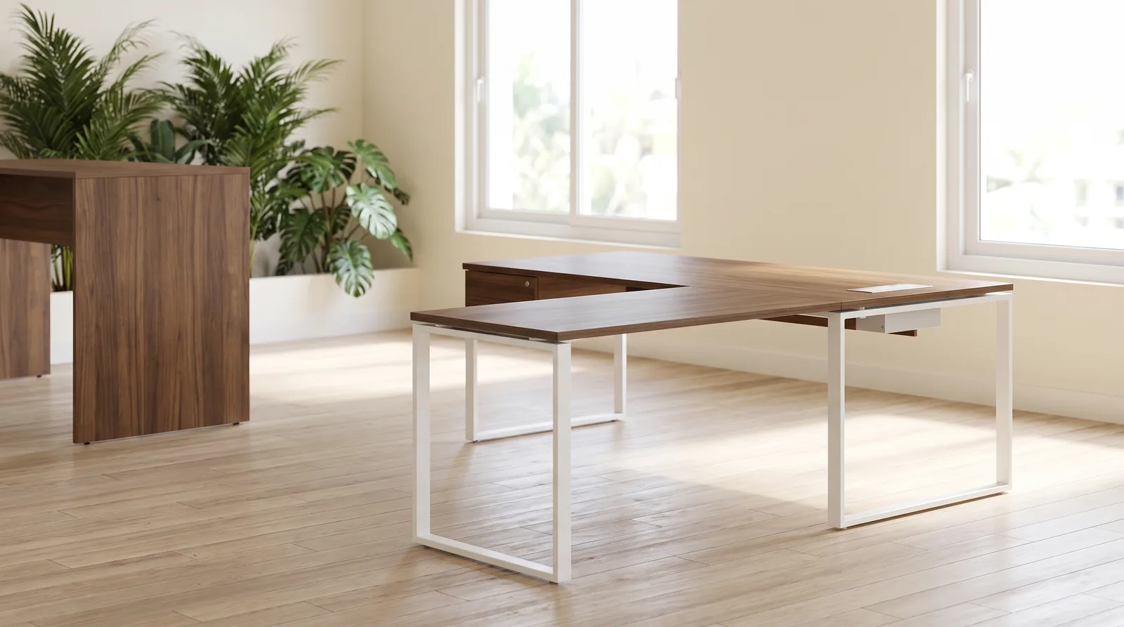 72″ x 72″ L Shaped Desk Ref DL87/DLFT from ETTES Office Furniture