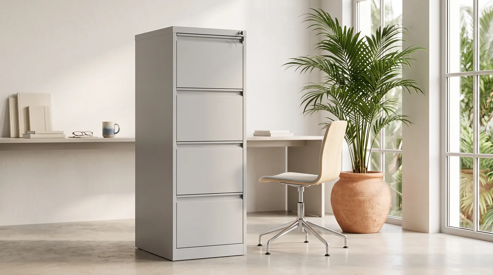 Four Drawer Filing Cabinet-Ref FC-4DA from ETTES Office Furniture